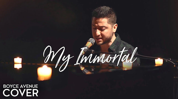 My Immortal Cover version - Cover performance video thumbnail