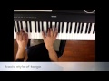 【ジャズピアノレッスン】  タンゴ 演奏スタイル of tango. piano