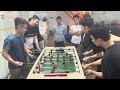 Vòng bảng lượt đi: Đức NH  bé/Thắng vs XO/Tuấn Anh bé.  OEV Foosball Tournament Xuan Giap Thin 2024.