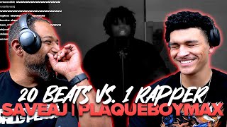 Father & Son React | 21 Beats vs 1 Rapper - SaveAJ | Bruh, you got the juice now!