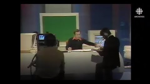 Préparatifs de la soirée télévisée du référendum de 1980