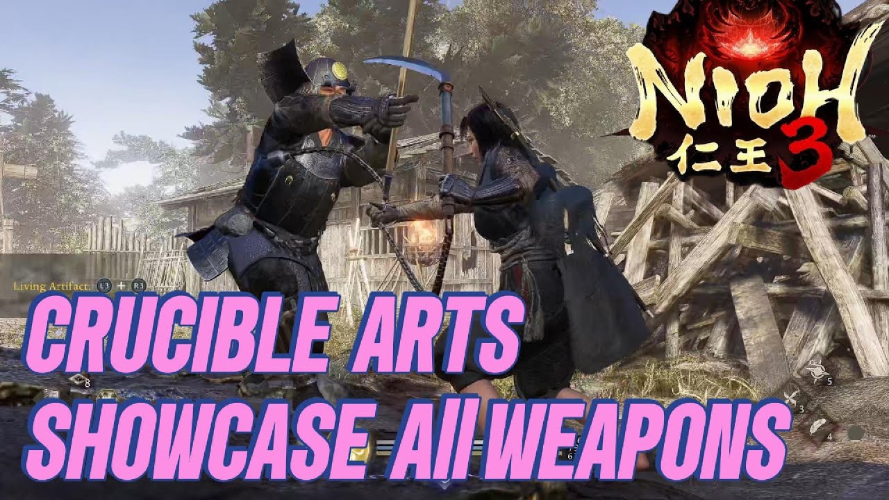 Демонстрация приемов в режиме Crucible в Nioh 3 | Какой из них лучший?