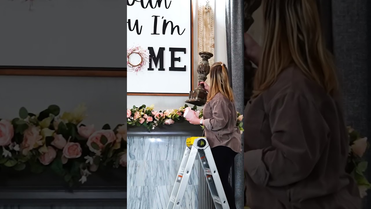 Valentine’s fireplace decor 💕 