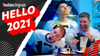 Mixing Cocktails WITH THEIR MOUTHS feat. Behzinga, Calfreezy, and WillNE | Hello 2021 UK