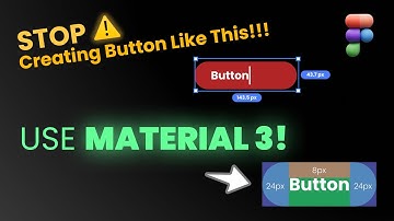 How to Design Button In Figma | Using Google Material Design 3 | #figma #button #autolayout