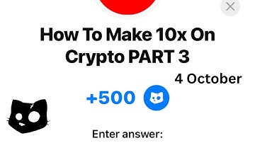 How To Make 10x On Crypto Part 3 Answer Youtube Video Cat|How To Make 10x On Crypto Part 3 +500 Cats
