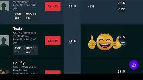 PrizePicks CS2 Projections From DailyGrind DFS Optimizer 11/24/25