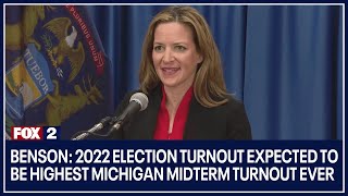 Benson: 2022 election turnout expected to be highest Michigan midterm turnout ever