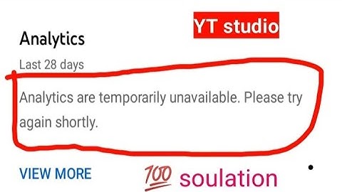 Analytics are temporarily unavailable. Please try again shortly