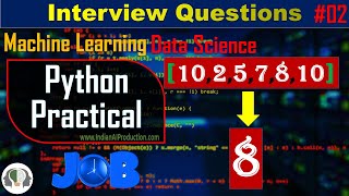 #2 Get Second Last Max Number From List | Python Interview Question | Data Science | ML | AI