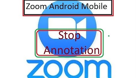How to stop Annotation on Zoom Mobile. (Hindi)