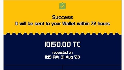 How to withdraw Ttcoin network to your TC wallet Pro