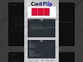 Card flip animation #codewithme #html #cssanimation #frontend #challenge #htmlcss