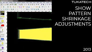 Show Pattern Shrinkage Adjustments | CAD Pattern Making Tutorial | TUKAtip - TUKAdesign (2013)