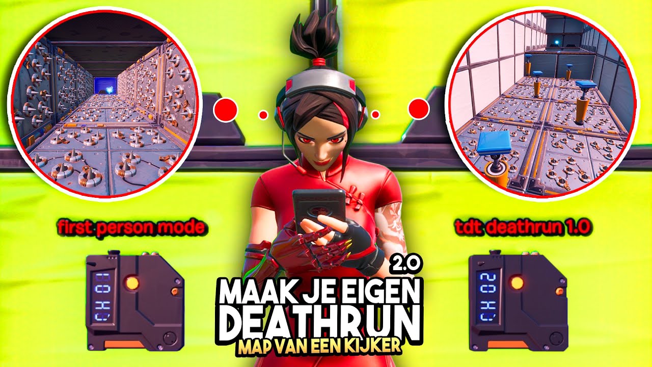 MAAK JE EIGEN DEATHRUN in DEATHRUN 2.0!! - Fortnite Map van een kijker #144