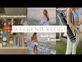 weekend vlog: organizing my bathroom, spending time alone + beach days!!