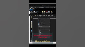 Microsoft Project and XML Files