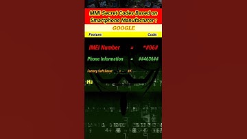 MMI Secret Codes Based on Smartphone Manufacturer🔥 ▶️ GOOGLE📱 (इसे जानना बहुत जरूरी है।) #shorts