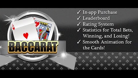Baccarat Card Casino Game iOS source code - sellmyapp.com