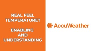 Whats is 'RealFeel' temperature and How to Enable it?