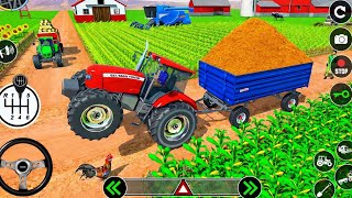 Real Tractor Farming Simulator 2024 - Harvester Tractor Driving - Android Gameplay screenshot 1