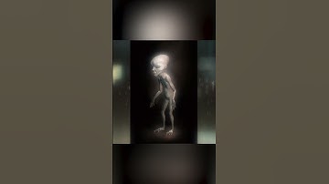 CREEPY HUMANOID VISITS A MAN