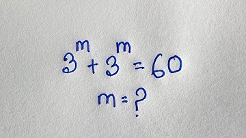 A Wonderful Exponential Maths Olympiad Question :m=?