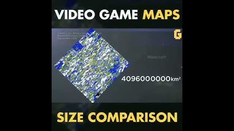 Top largest video game maps in size || Game lovers must watch ||