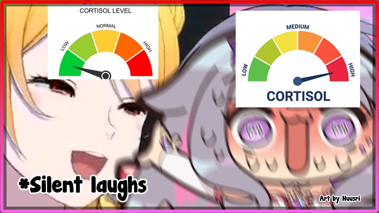 [ENG SUB/Hololive] Low Cortisol Kaela's reactions to watching Biboo's Cortisol level raising slowly