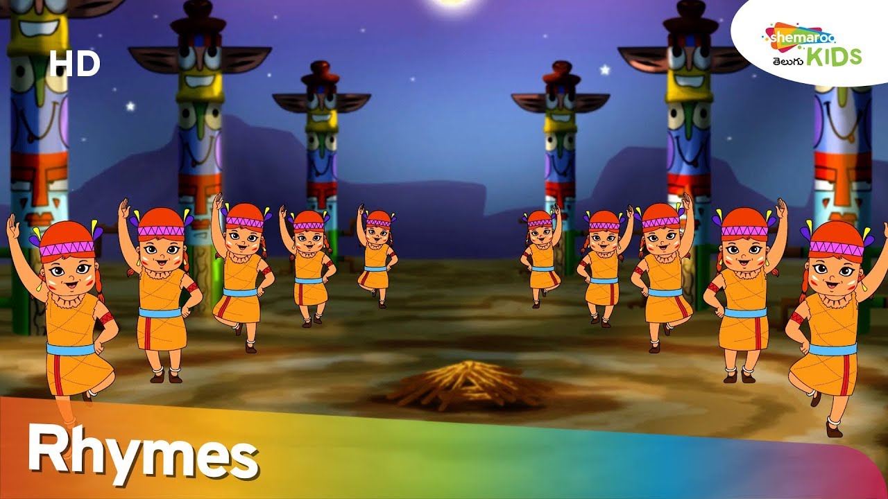 Indian State Rymes Ten Little Indian Rhyme in Telugu | Rhymes for Kids | Shemaroo Kids ...