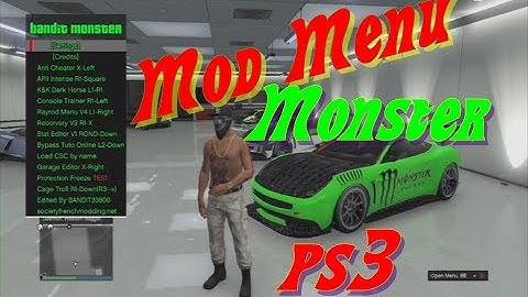 MOD MENU (modloader) Monster v2.2  GTA V PS3 1.27/1.28 DEX/CEX BLES/BLUS +DOWNLOAD