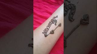 ❤️ Navyansh ❤️ name safety pin mehndi tattoo 💞#shorts #tattoo #mehandi #viralvideo #satisfying #art✨