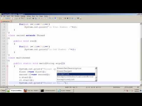 BCA Program : Multithreading In Java Tamil
