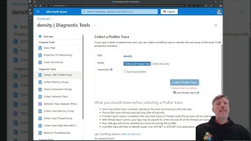 Collect .NET Profiler Trace App Service - High CPU