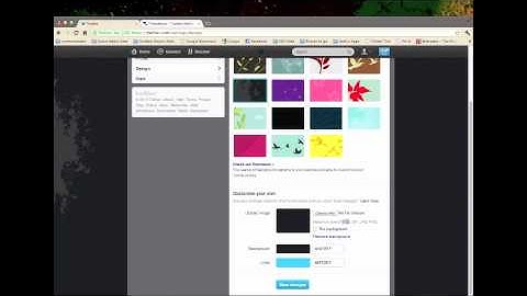 Changing your Twitter background