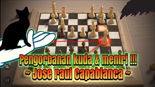 SERANGAN BRUTAL CAPABLANCA  !!! (Capablanca vs raubitschek 1906)