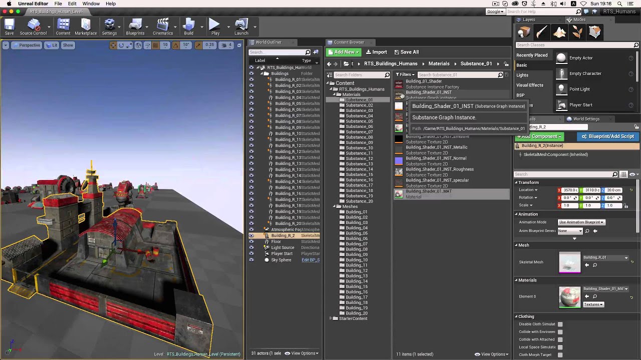 Unreal Rts RTS Buildings Humans Unreal Instructions - YouTube
