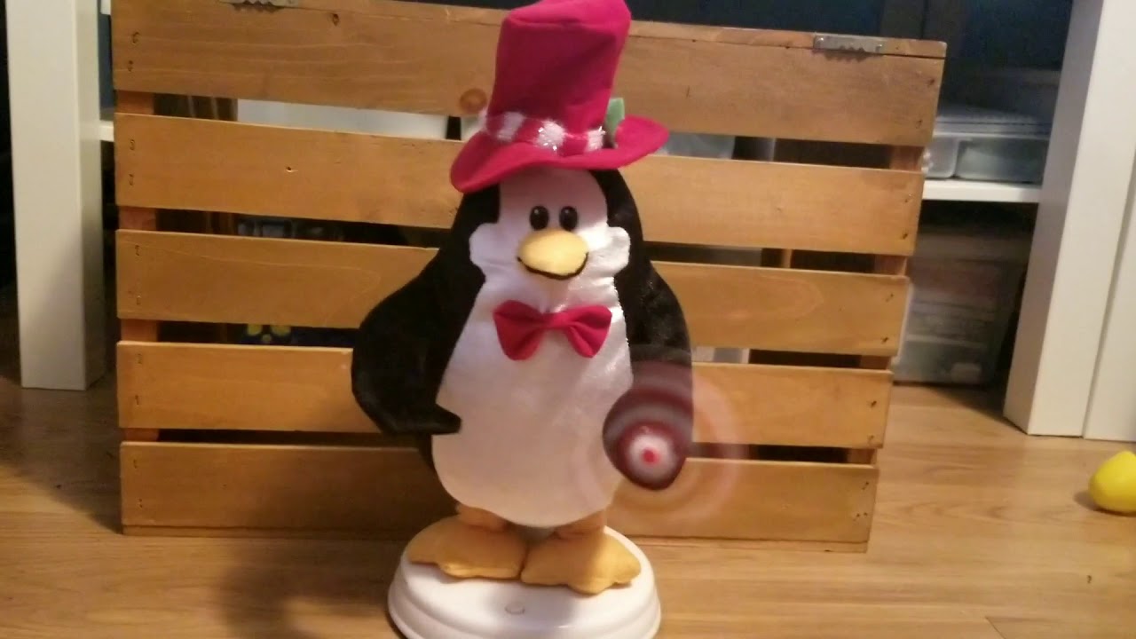 Gemmy hip swinging penguin with message fan YouTube