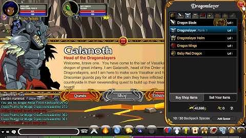 AQW: How to get get Dragonslayer no quest no hack!