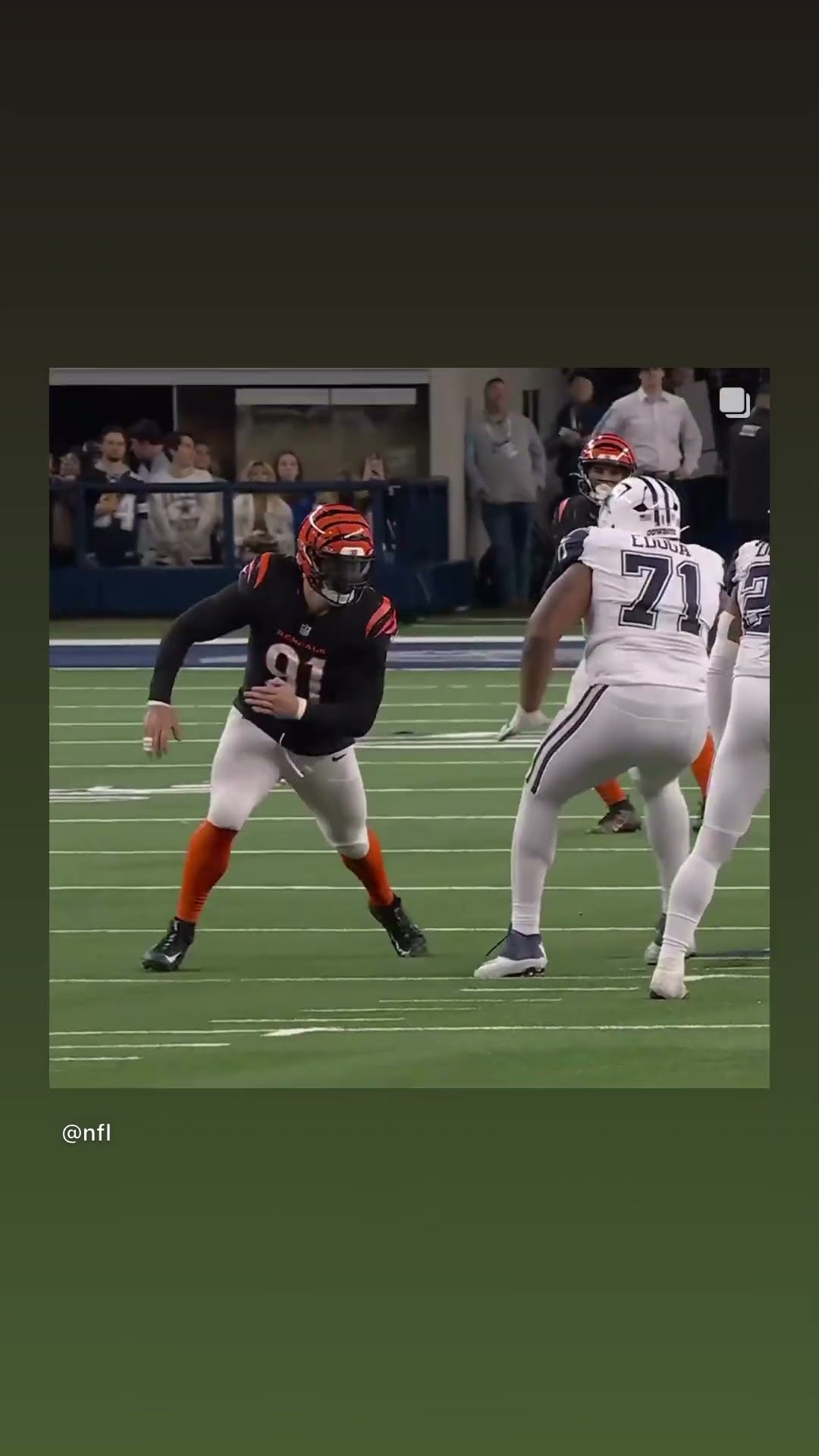 Sack of the week #hoodnews #TreyHendrickson #bengals #dallascowboys #cowboys #omg #defense #sacked