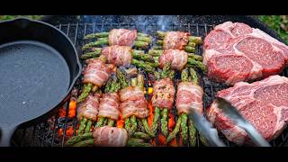 Cooking the Perfect Steak in the Wild | Relaxing Campfire Cooking