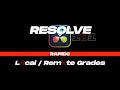 Local et Remote Grades, c'est quoi ? - RESOLVE 101 Rapido