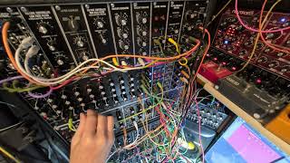 Behringer System 55 modular with 960 sequential controller - Berlin School ratcheting jam