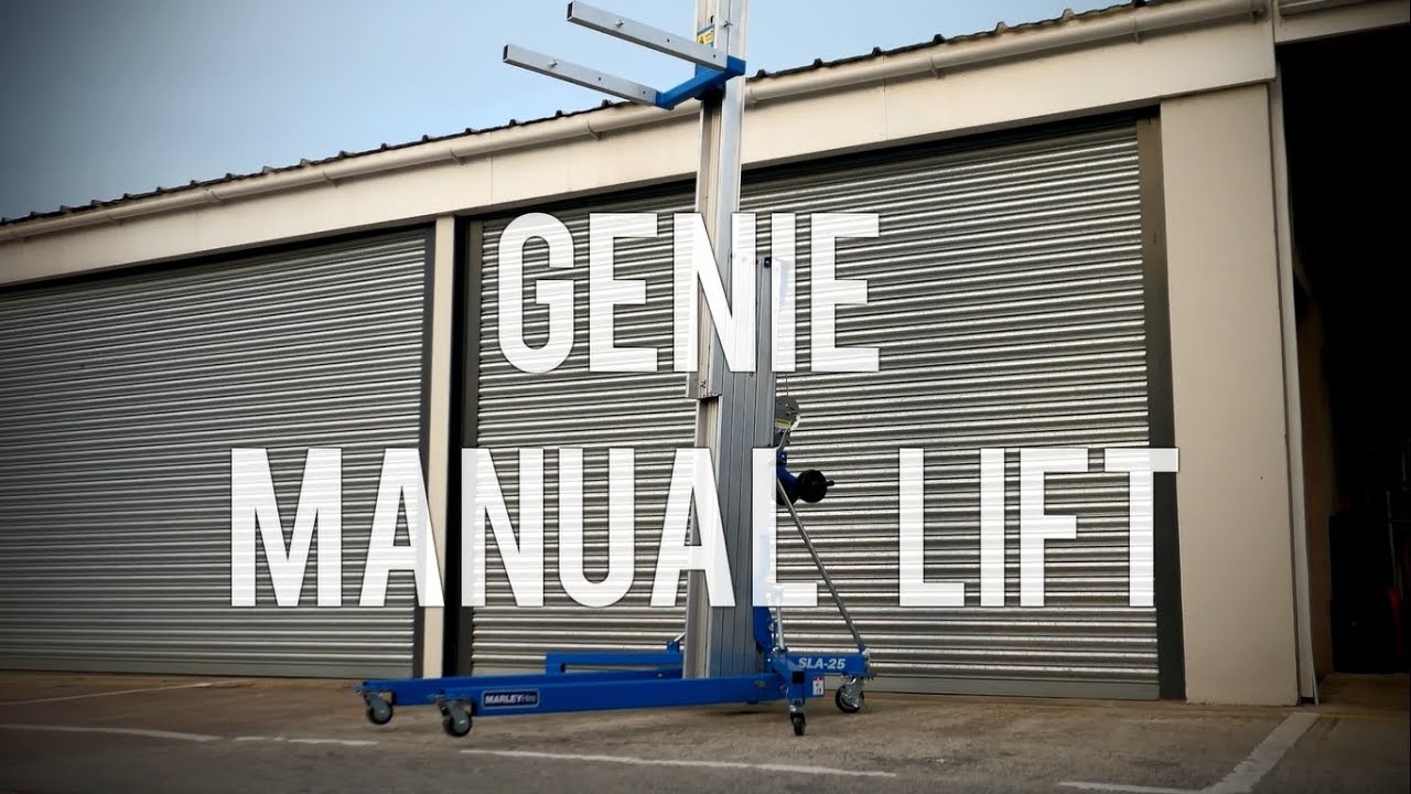 Genie Manual Lift: Instructional Video - YouTube