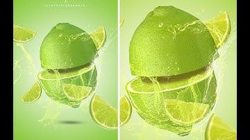 Advertising Poster Design Lemon Ad in Photoshop by Ju Joy Design Bangla