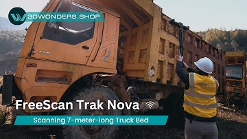 SHINING 3D FREESCAN UE NOVA - Scanning a 7-Meter Long Truck Bed with Ease