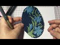 How to color a 3d Embossing folder