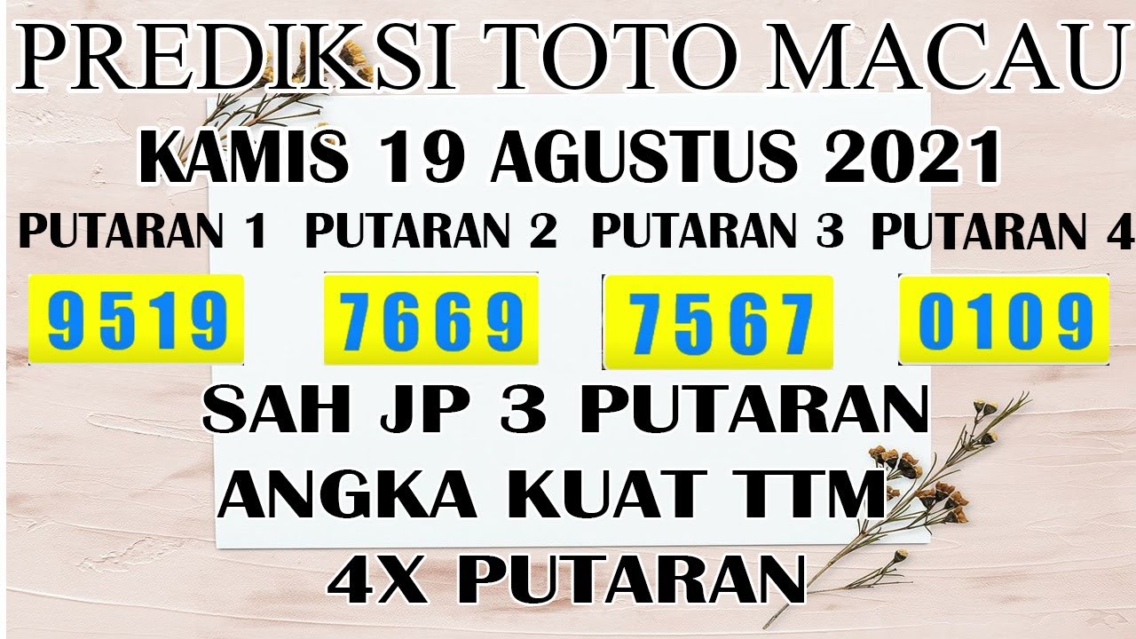 Prediksi macau paitopaman hari ini