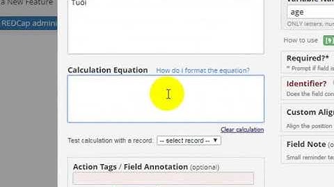 REDCap-Calculated Fields