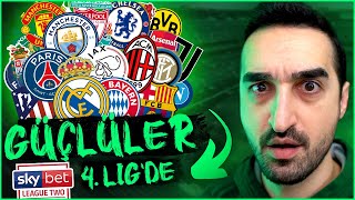 EN GÜÇLÜ TAKIMLAR 4. LİGDE OLSAYDI NE OLURDU? // FIFA 22 KARİYER MODU REBUILD